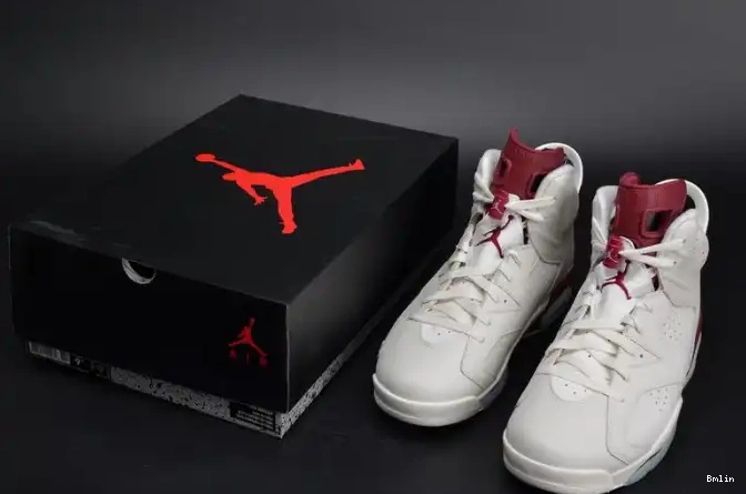 Bmlin Shoes Jordan 384664-116 Maroon white 6 Retro Air 0501